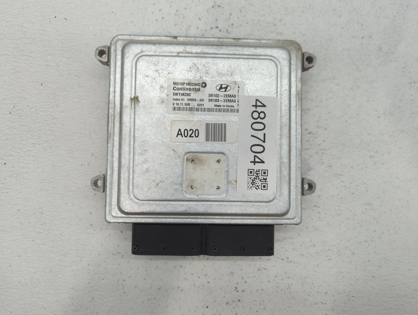 2011-2013 Hyundai Elantra PCM Engine Control Computer ECU ECM PCU OEM P/N:39102-2EMA0 39103-2EMN3 Fits Fits 2011 2012 2013 O