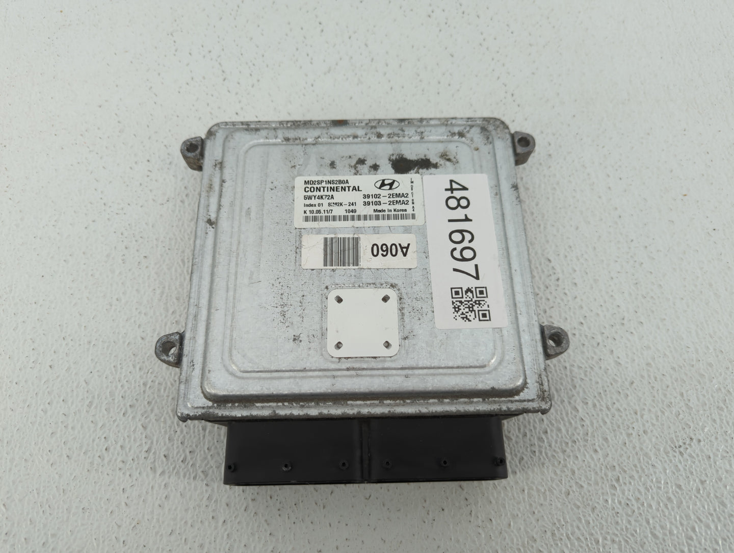 2011-2013 Hyundai Elantra PCM Engine Control Computer ECU ECM PCU OEM P/N:39102-2EMA0 39103-2EMN3 Fits Fits 2011 2012 2013 O