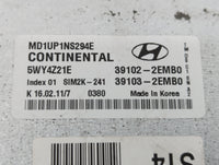 2011 Hyundai Elantra PCM Engine Control Computer ECU ECM PCU OEM P/N:39103-2EMB0 39102-2EMB0, 39111-2G874, 39101-2G874 Fits 