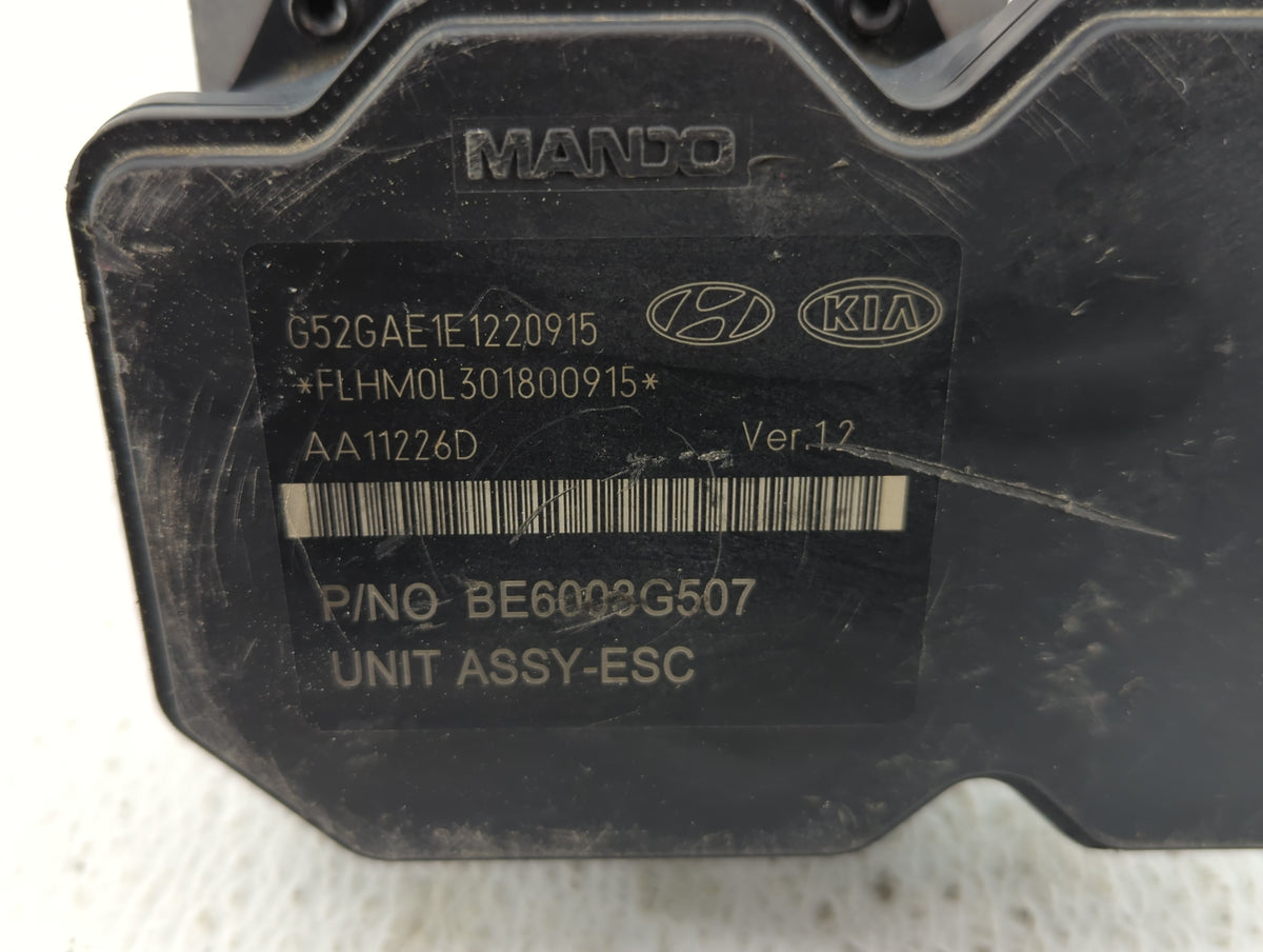 2011-2013 Hyundai Elantra Anti-Lock Brake ABS Pump Module Actuator OEM P/N:BE6003G507 Fits Fits 2011 2012 2013 OEM Used Auto