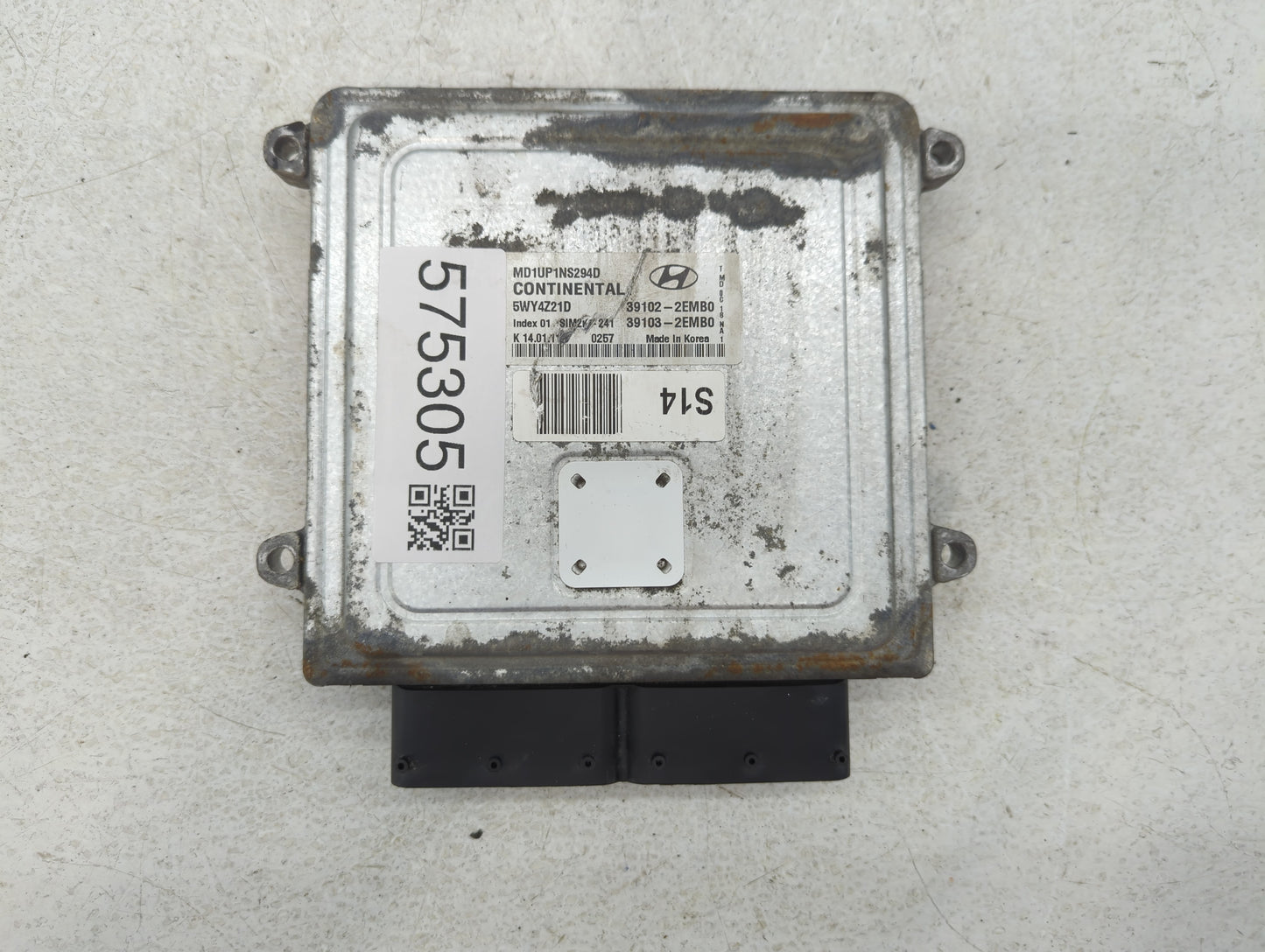 2011 Hyundai Elantra PCM Engine Control Computer ECU ECM PCU OEM P/N:39103-2EMB0 39102-2EMB0, 39111-2G874, 39101-2G874 Fits 