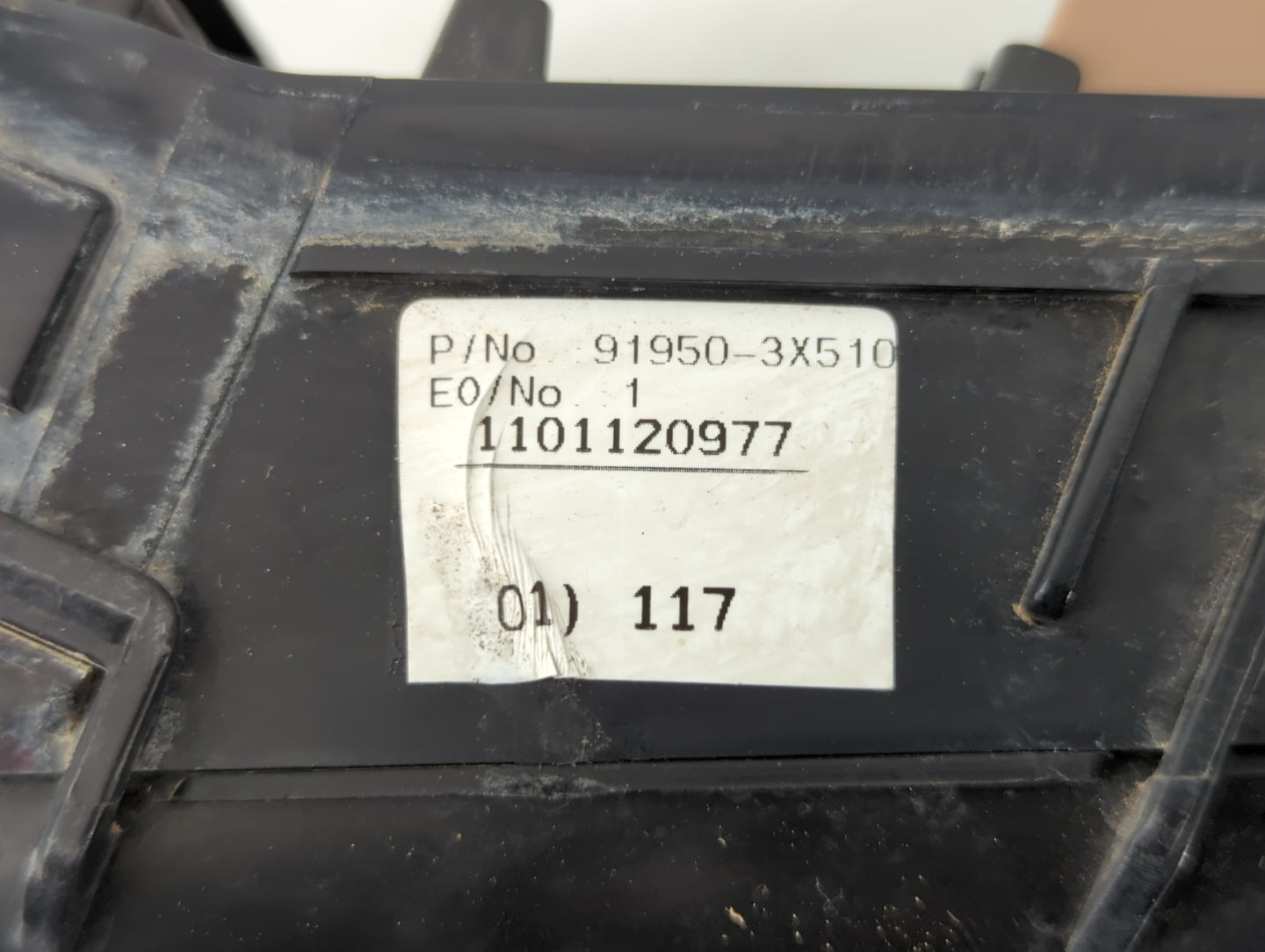 2011-2013 Hyundai Elantra Fusebox Fuse Box Panel Relay Module P/N:91950-3X510 Fits Fits 2011 2012 2013 OEM Used Auto Parts -
