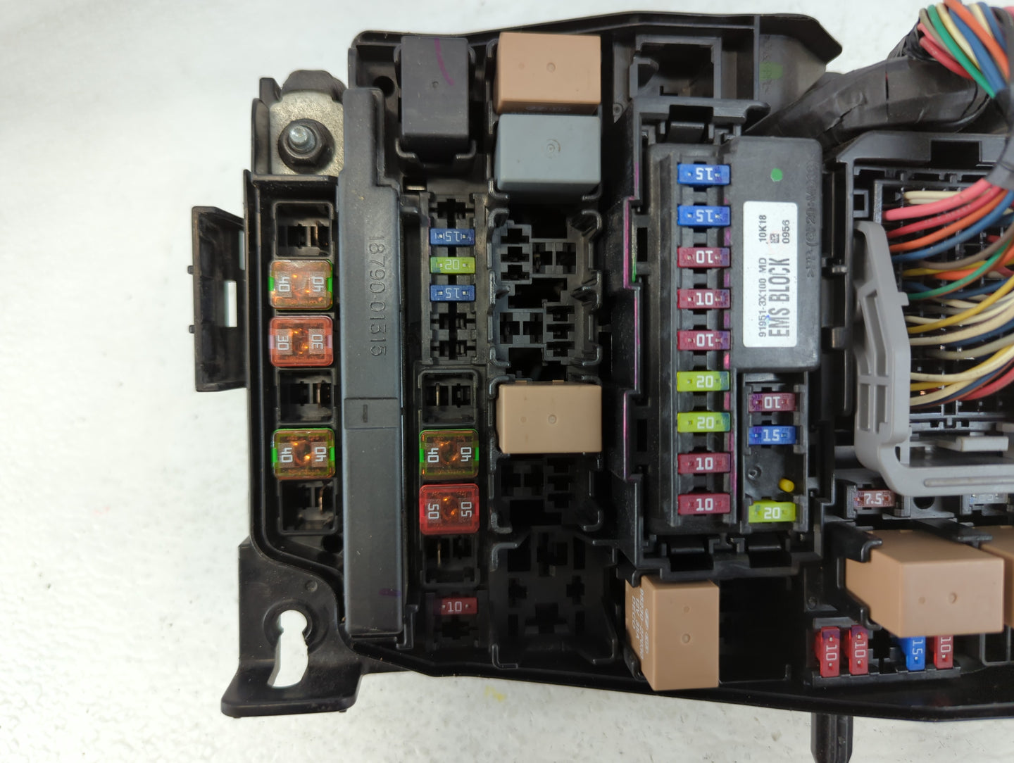 2011-2013 Hyundai Elantra Fusebox Fuse Box Panel Relay Module P/N:1011230288 91950-3X510 Fits Fits 2011 2012 2013 OEM Used A
