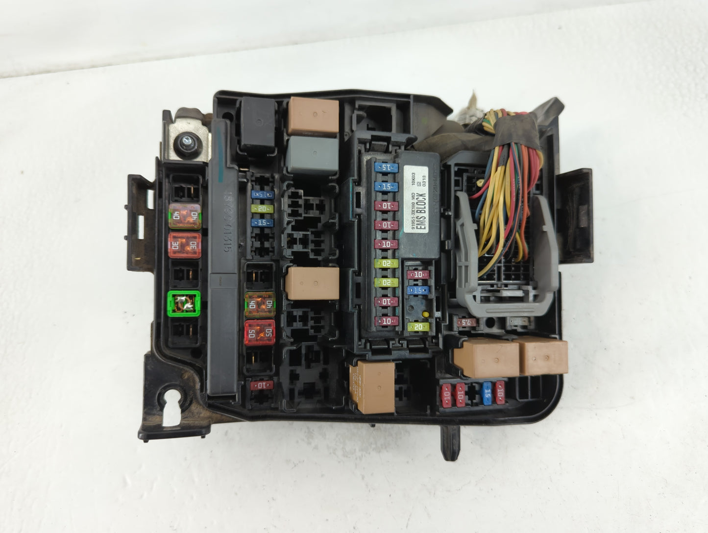 2011-2013 Hyundai Elantra Fusebox Fuse Box Panel Relay Module P/N:91950-3X710 Fits Fits 2011 2012 2013 OEM Used Auto Parts -