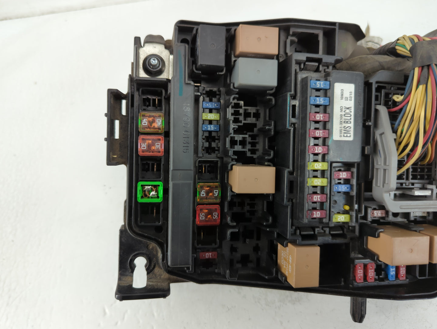 2011-2013 Hyundai Elantra Fusebox Fuse Box Panel Relay Module P/N:91950-3X710 Fits Fits 2011 2012 2013 OEM Used Auto Parts -