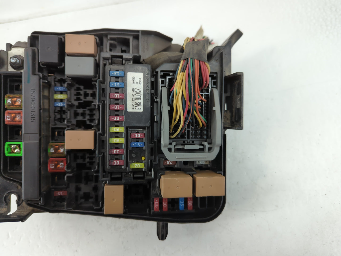 2011-2013 Hyundai Elantra Fusebox Fuse Box Panel Relay Module P/N:91950-3X710 Fits Fits 2011 2012 2013 OEM Used Auto Parts -