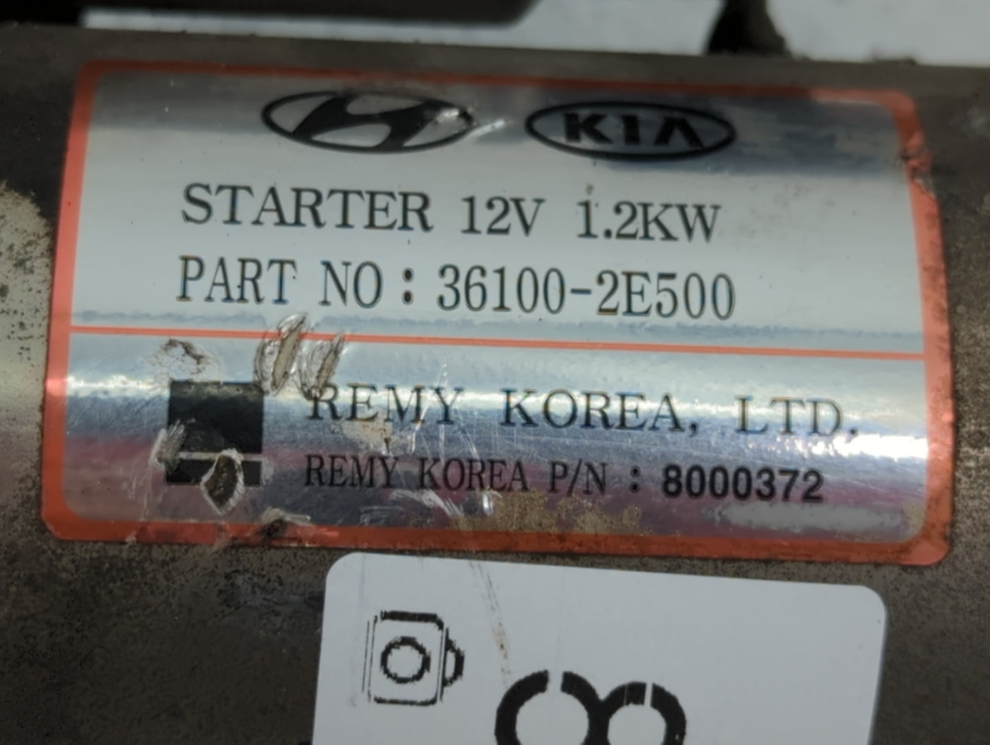2011-2014 Hyundai Elantra Car Starter Motor Solenoid OEM P/N:36100-2E500 Fits Fits 2011 2012 2013 2014 OEM Used Auto Parts -