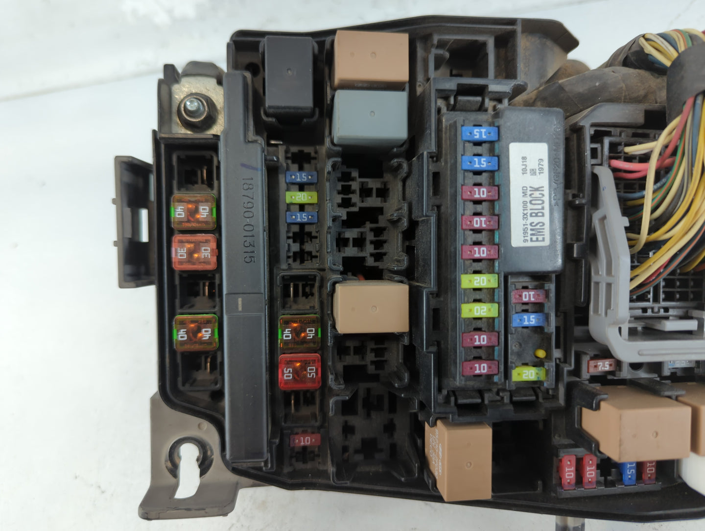 2011-2013 Hyundai Elantra Fusebox Fuse Box Panel Relay Module P/N:91950 3X510 Fits Fits 2011 2012 2013 OEM Used Auto Parts -