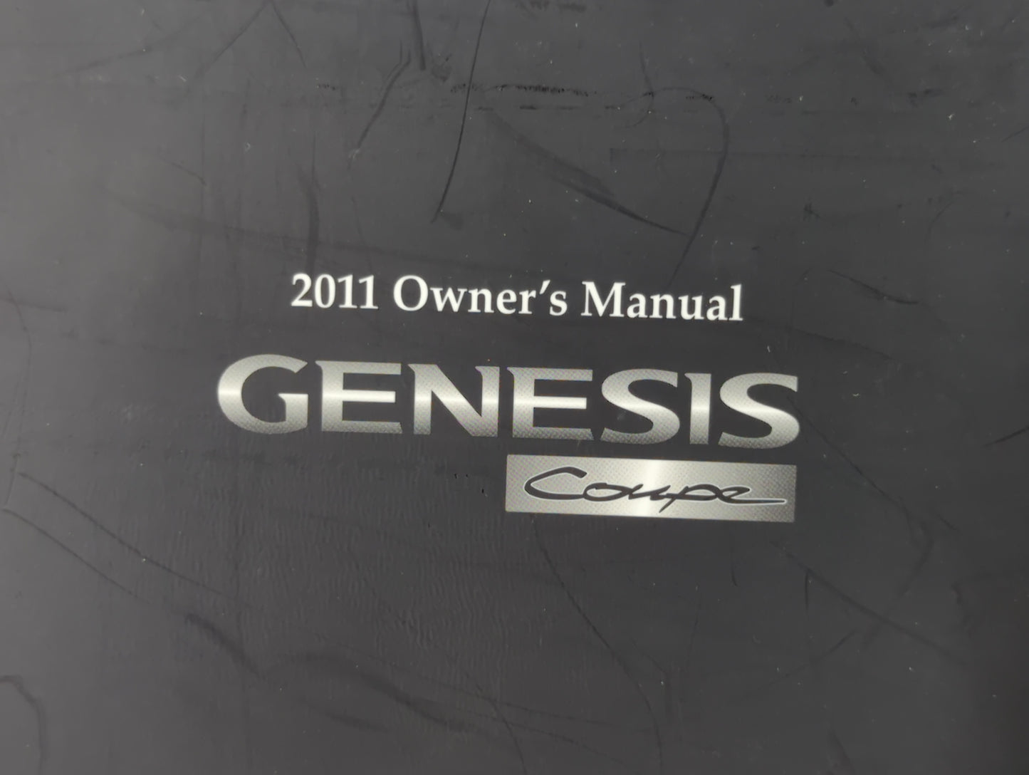 2011 Hyundai Genesis Owners Manual Book Guide P/N:A2M0-EU09E OEM Used Auto Parts - Oemusedautoparts1.com