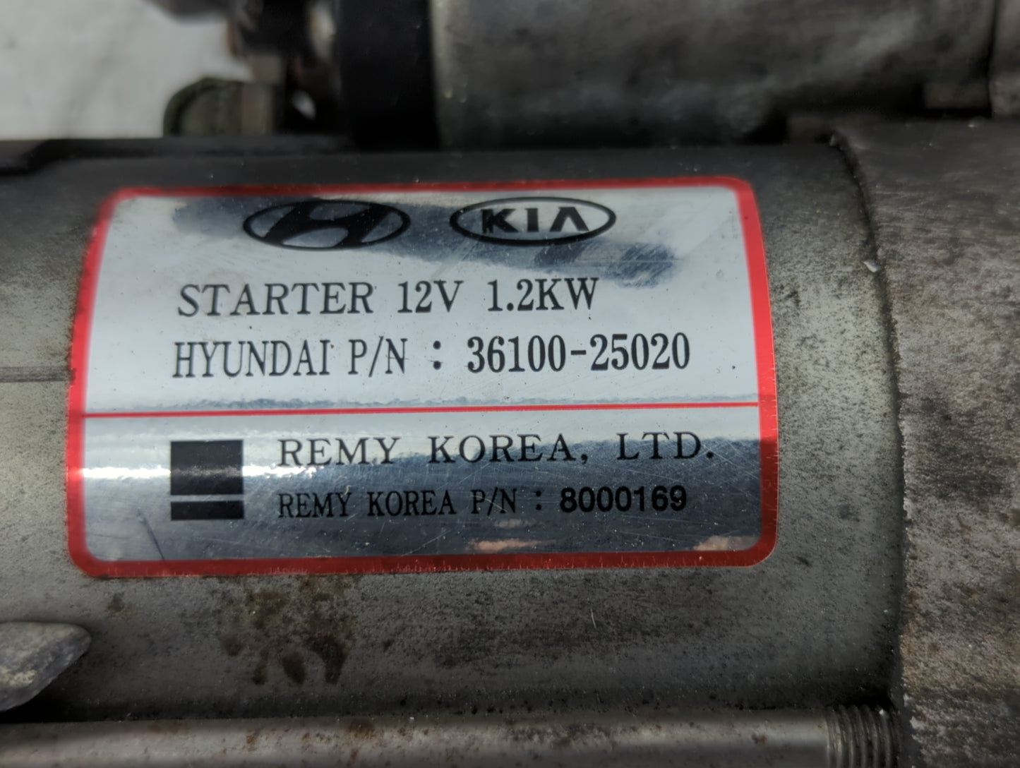 2009-2012 Hyundai Genesis Car Starter Motor Solenoid OEM P/N:36100-25020 Fits Fits 2006 2007 2008 2009 2010 2011 2012 OEM Us