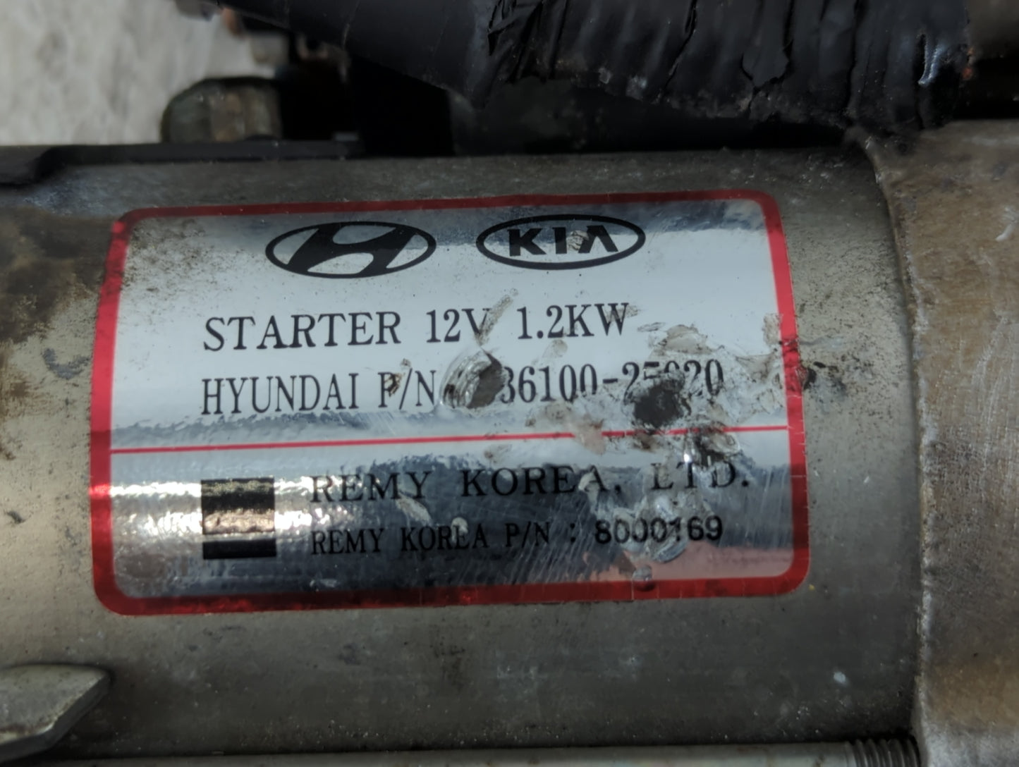 2009-2012 Hyundai Genesis Car Starter Motor Solenoid OEM P/N:36100-25020 Fits Fits 2006 2007 2008 2009 2010 2011 2012 OEM Us