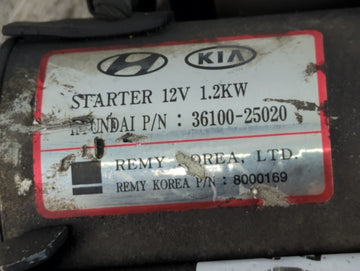 2009-2012 Hyundai Genesis Car Starter Motor Solenoid OEM P/N:36100-25020 Fits Fits 2006 2007 2008 2009 2010 2011 2012 OEM Used Auto Parts