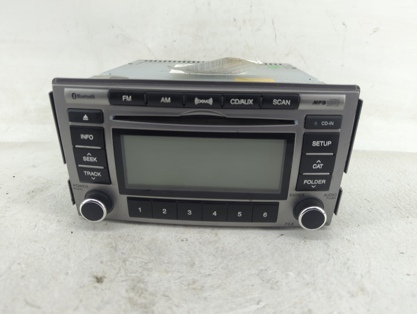 2010-2012 Hyundai Santa Fe Radio AM FM Cd Player Receiver Replacement P/N:96180-0W500CA Fits Fits 2010 2011 2012 OEM Used Au