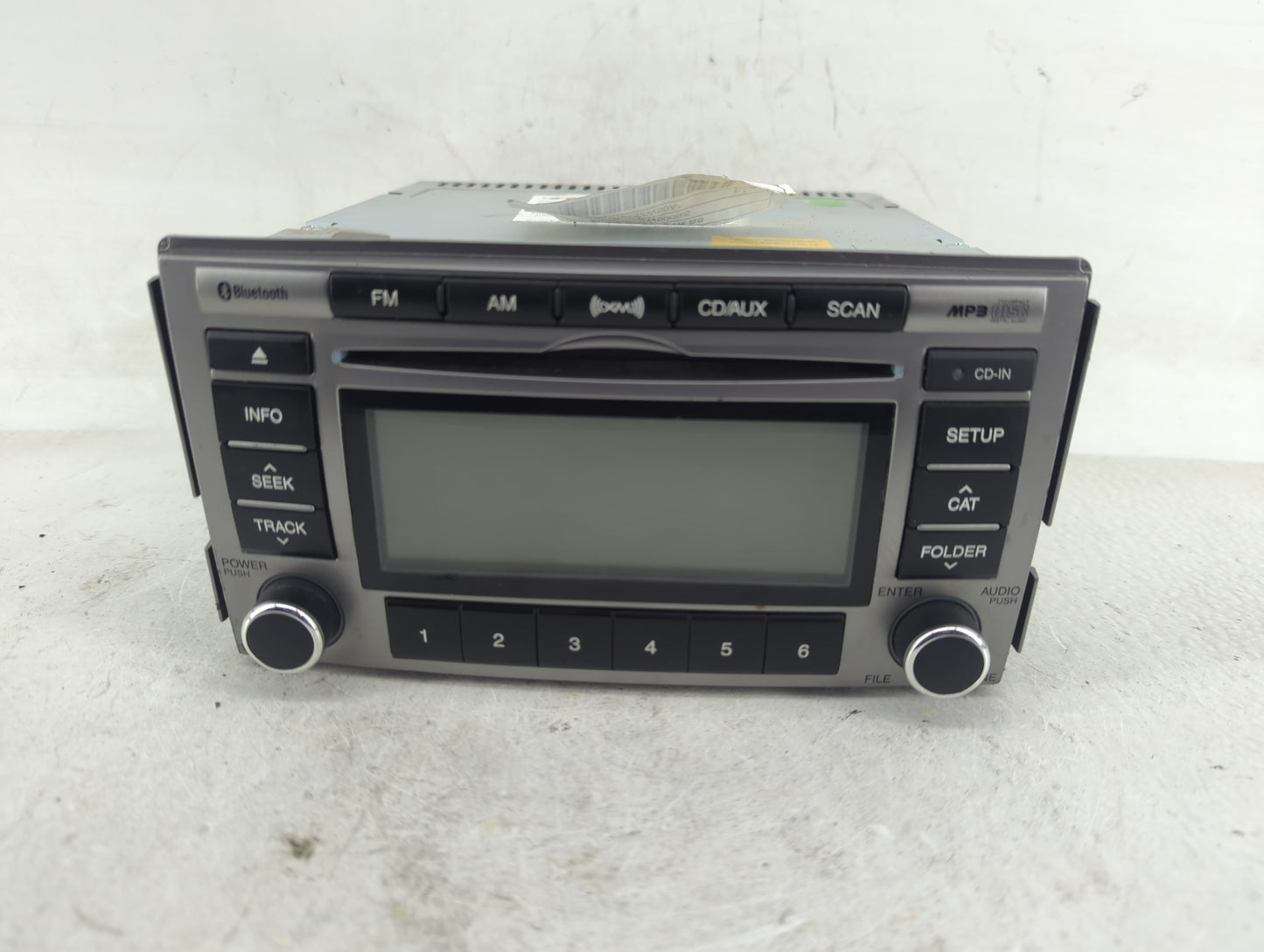 2010-2012 Hyundai Santa Fe Radio AM FM Cd Player Receiver Replacement P/N:96180-0W500CA Fits Fits 2010 2011 2012 OEM Used Au