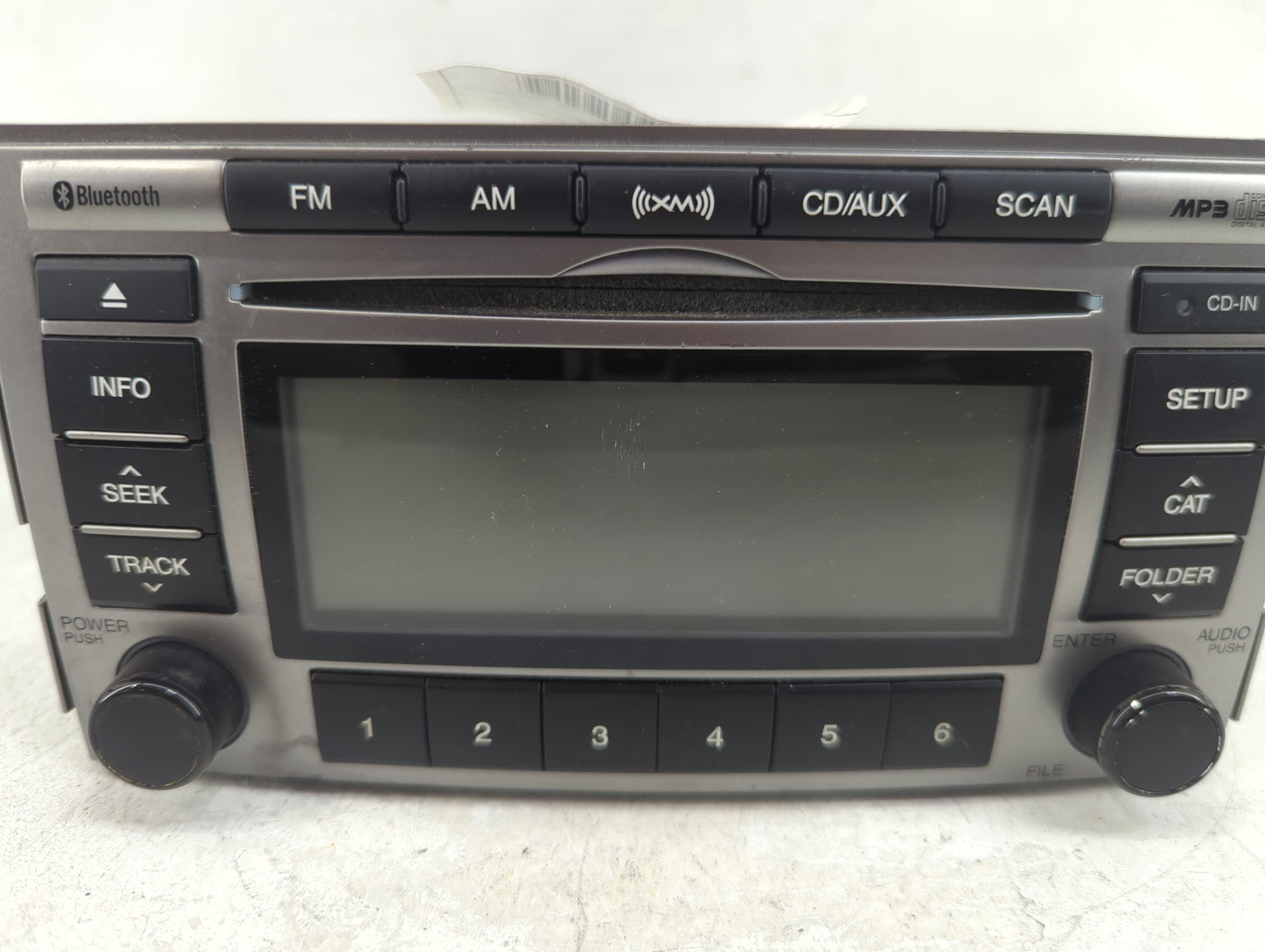 2010-2012 Hyundai Santa Fe Radio AM FM Cd Player Receiver Replacement P/N:961800W500XX1 PA910CMLXMGS Fits Fits 2010 2011 201
