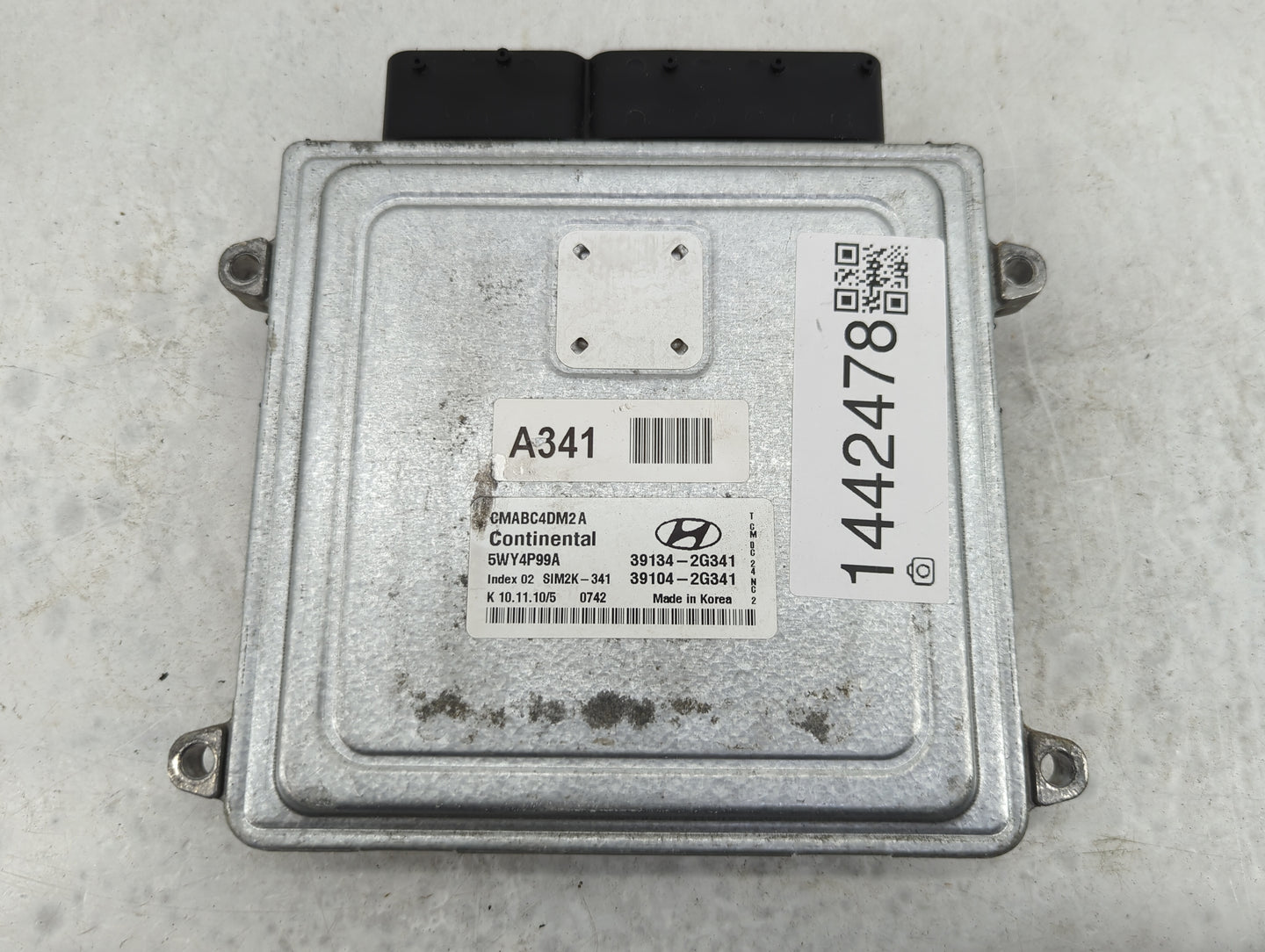 2010-2012 Hyundai Santa Fe PCM Engine Control Computer ECU ECM PCU OEM P/N:5WY4P99A 39134-2G341 Fits Fits 2010 2011 2012 OEM