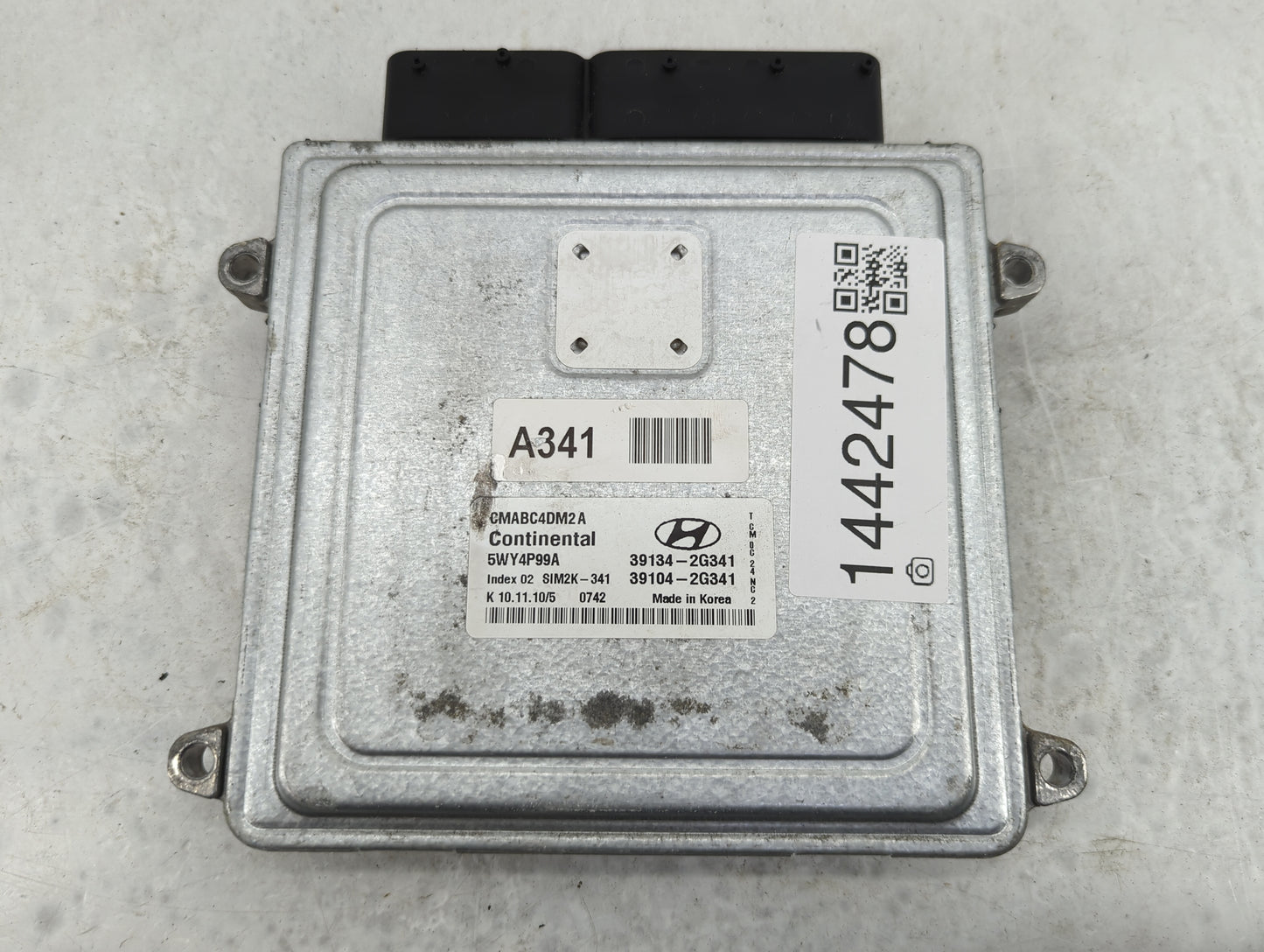 2010-2012 Hyundai Santa Fe PCM Engine Control Computer ECU ECM PCU OEM P/N:5WY4P99A 39134-2G341 Fits Fits 2010 2011 2012 OEM