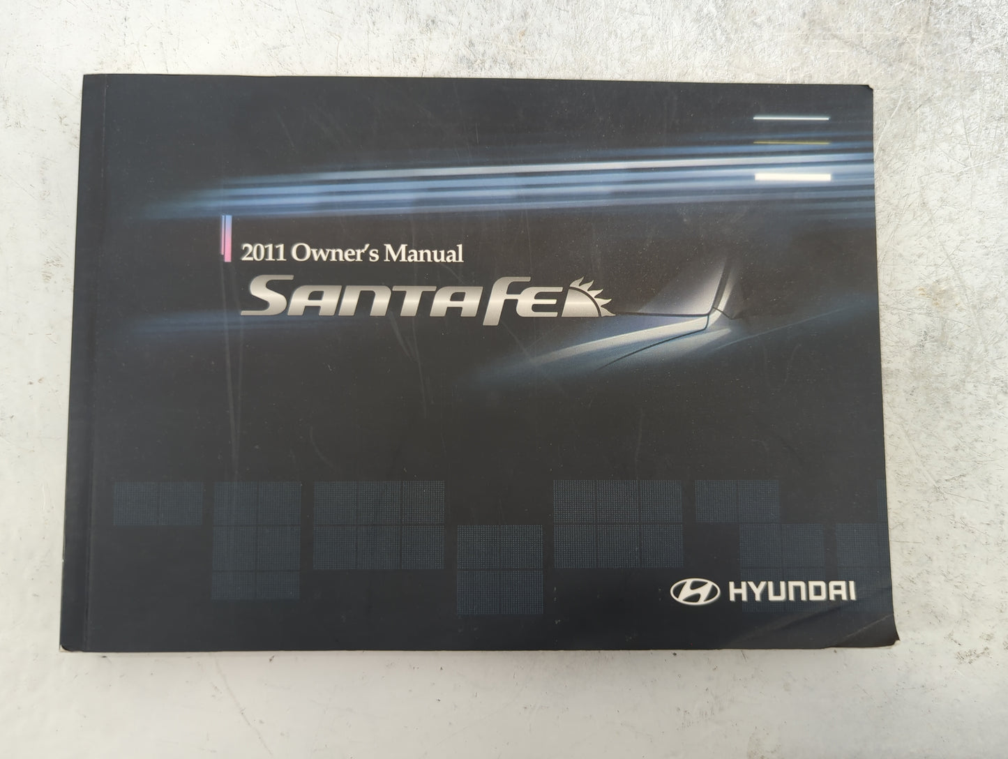 2011 Hyundai Santa Fe Owners Manual Book Guide P/N:A2BO-EU13C A2DH-EU9DA OEM Used Auto Parts - Oemusedautoparts1.com