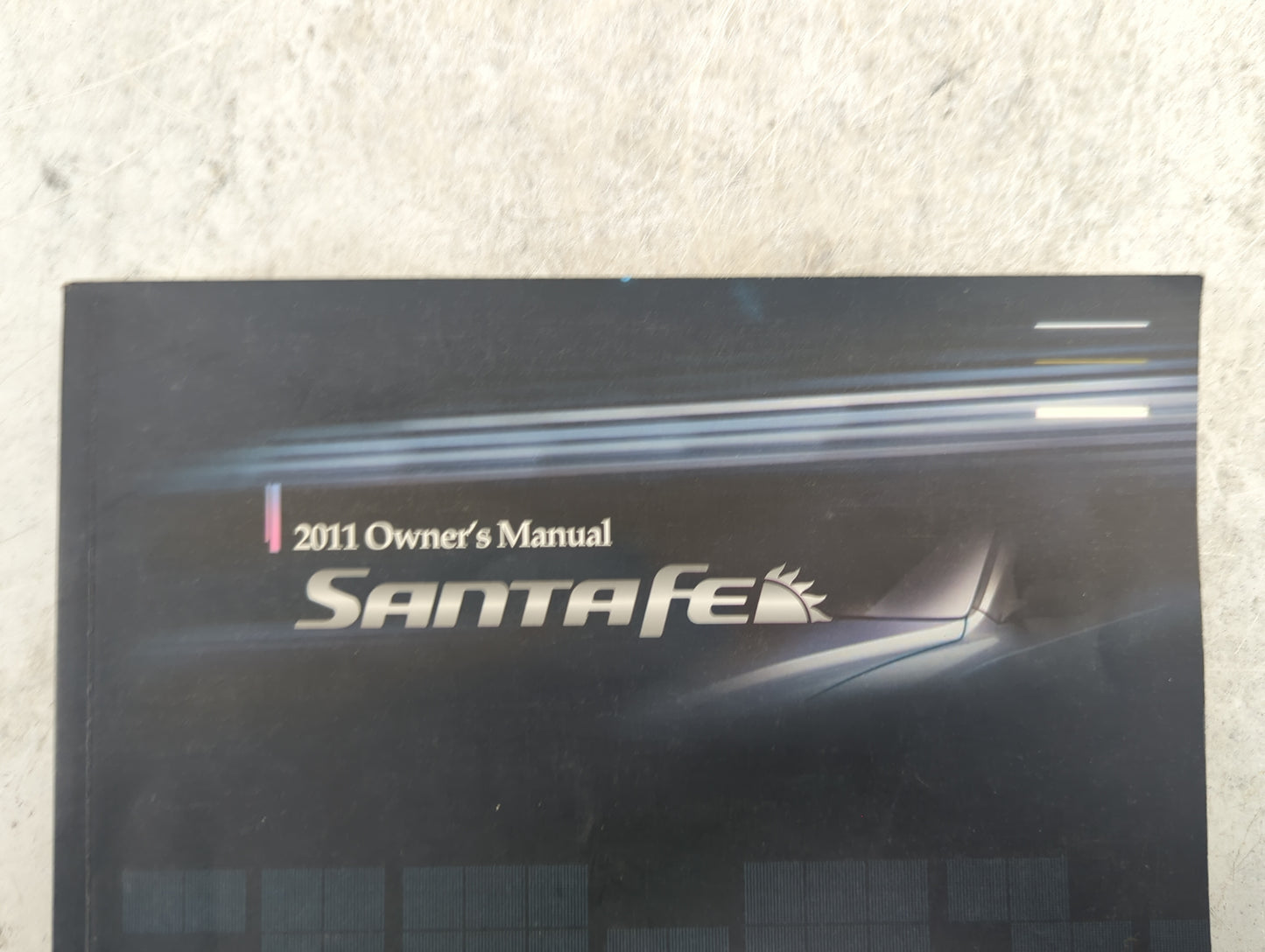 2011 Hyundai Santa Fe Owners Manual Book Guide P/N:A2B0-EU0NB OEM Used Auto Parts - Oemusedautoparts1.com