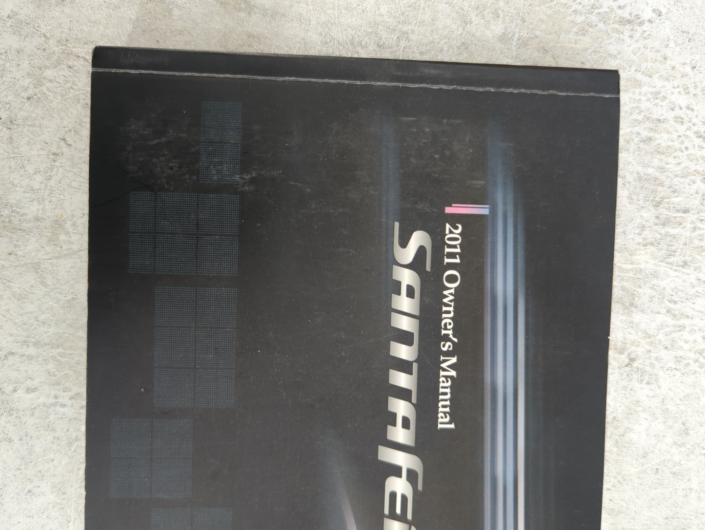 2011 Hyundai Santa Fe Owners Manual Book Guide P/N:A2B0-EU00A OEM Used Auto Parts - Oemusedautoparts1.com