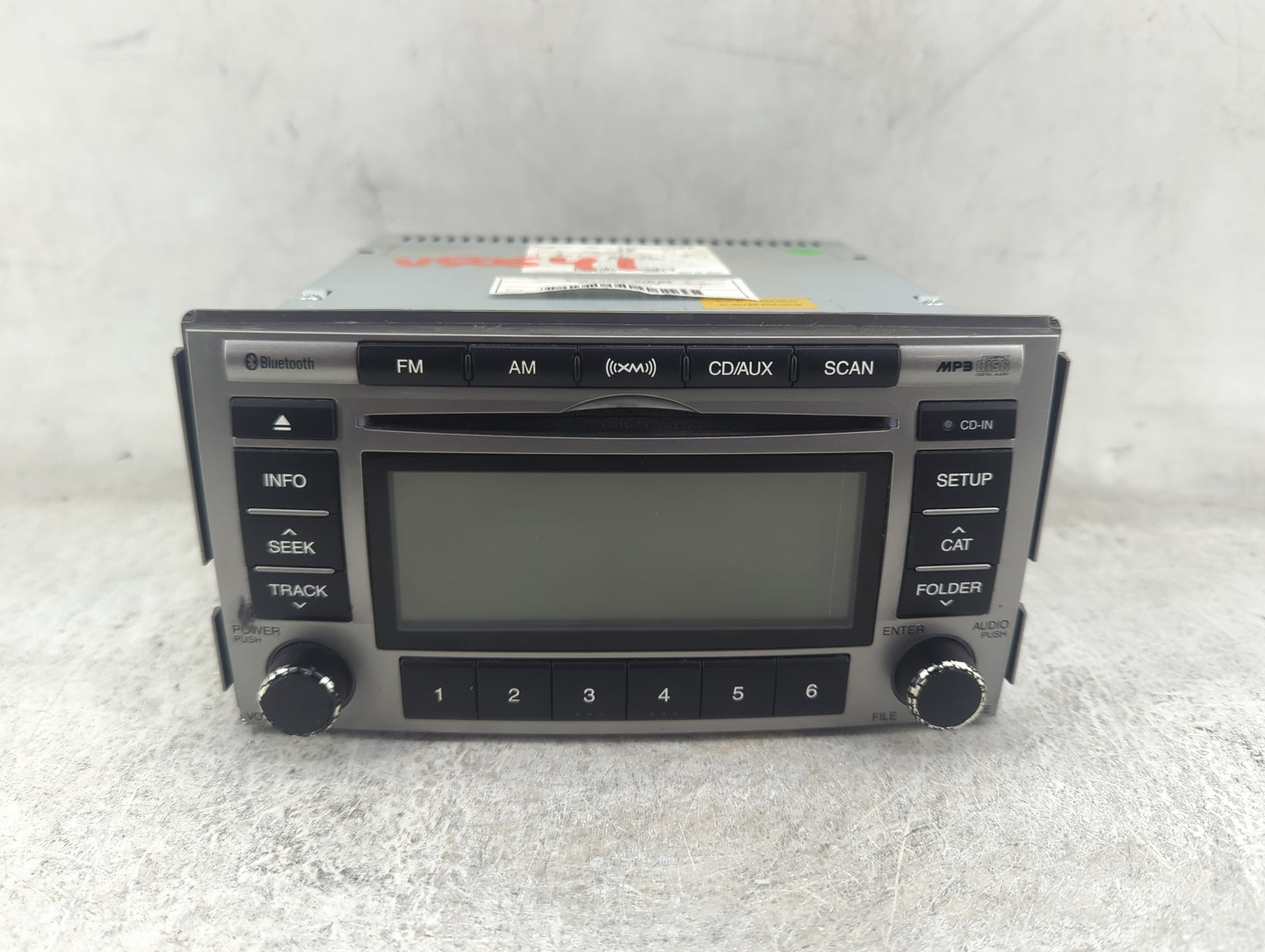 2010-2012 Hyundai Santa Fe Radio AM FM Cd Player Receiver Replacement P/N:961800W500XX1 PA910CMLXMGS Fits Fits 2010 2011 201
