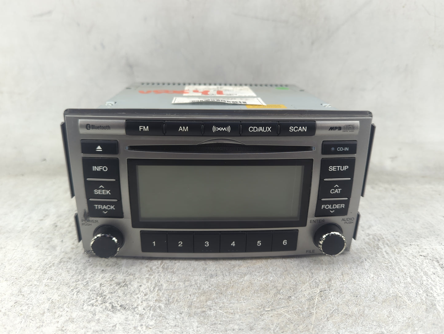2010-2012 Hyundai Santa Fe Radio AM FM Cd Player Receiver Replacement P/N:961800W500XX1 PA910CMLXMGS Fits Fits 2010 2011 201