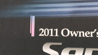 2011 Hyundai Santa Fe Owners Manual Book Guide OEM Used Auto Parts - Oemusedautoparts1.com