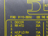 2010-2012 Hyundai Santa Fe Fusebox Fuse Box Panel Relay Module P/N:91115-2B050 91950-2B710 Fits Fits 2010 2011 2012 OEM Used
