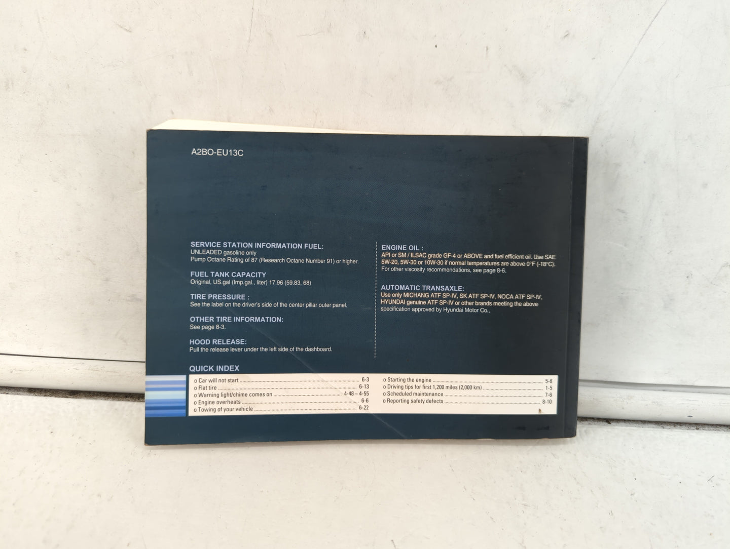 2011 Hyundai Santa Fe Owners Manual Book Guide OEM Used Auto Parts - Oemusedautoparts1.com