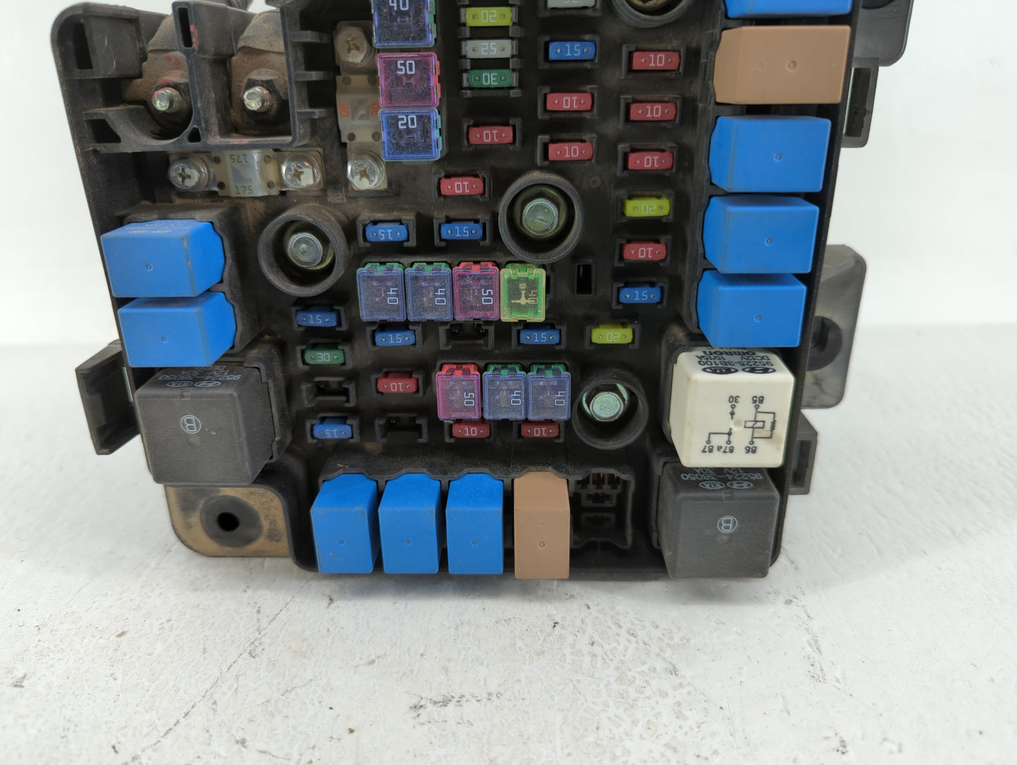 2010-2012 Hyundai Santa Fe Fusebox Fuse Box Panel Relay Module P/N:91115-2B050 91950-2B710 Fits Fits 2010 2011 2012 OEM Used