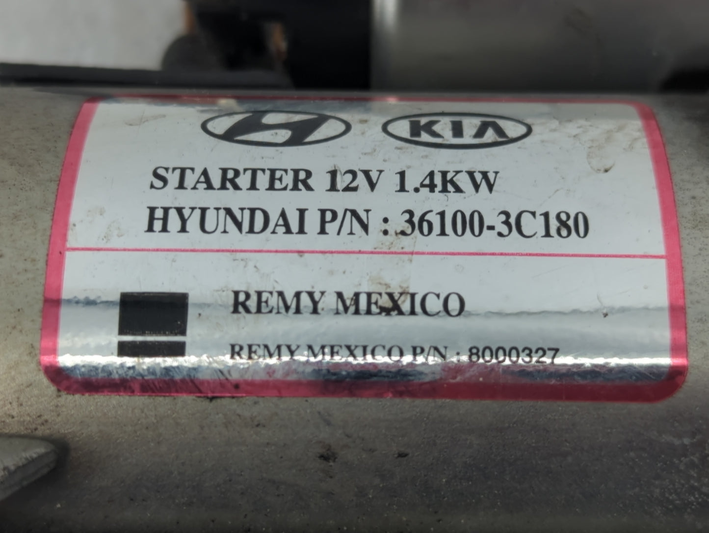 2011 Hyundai Santa Fe Car Starter Motor Solenoid OEM P/N:36100-3C180 Fits OEM Used Auto Parts - Oemusedautoparts1.com