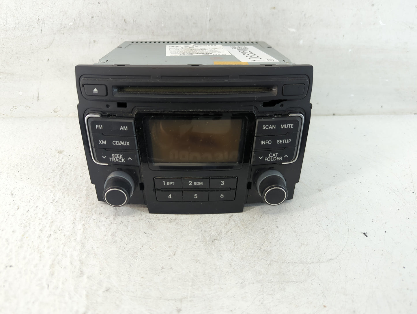 2011 Hyundai Sonata Radio AM FM Cd Player Receiver Replacement P/N:96180-3Q000 Fits OEM Used Auto Parts - Oemusedautoparts1.