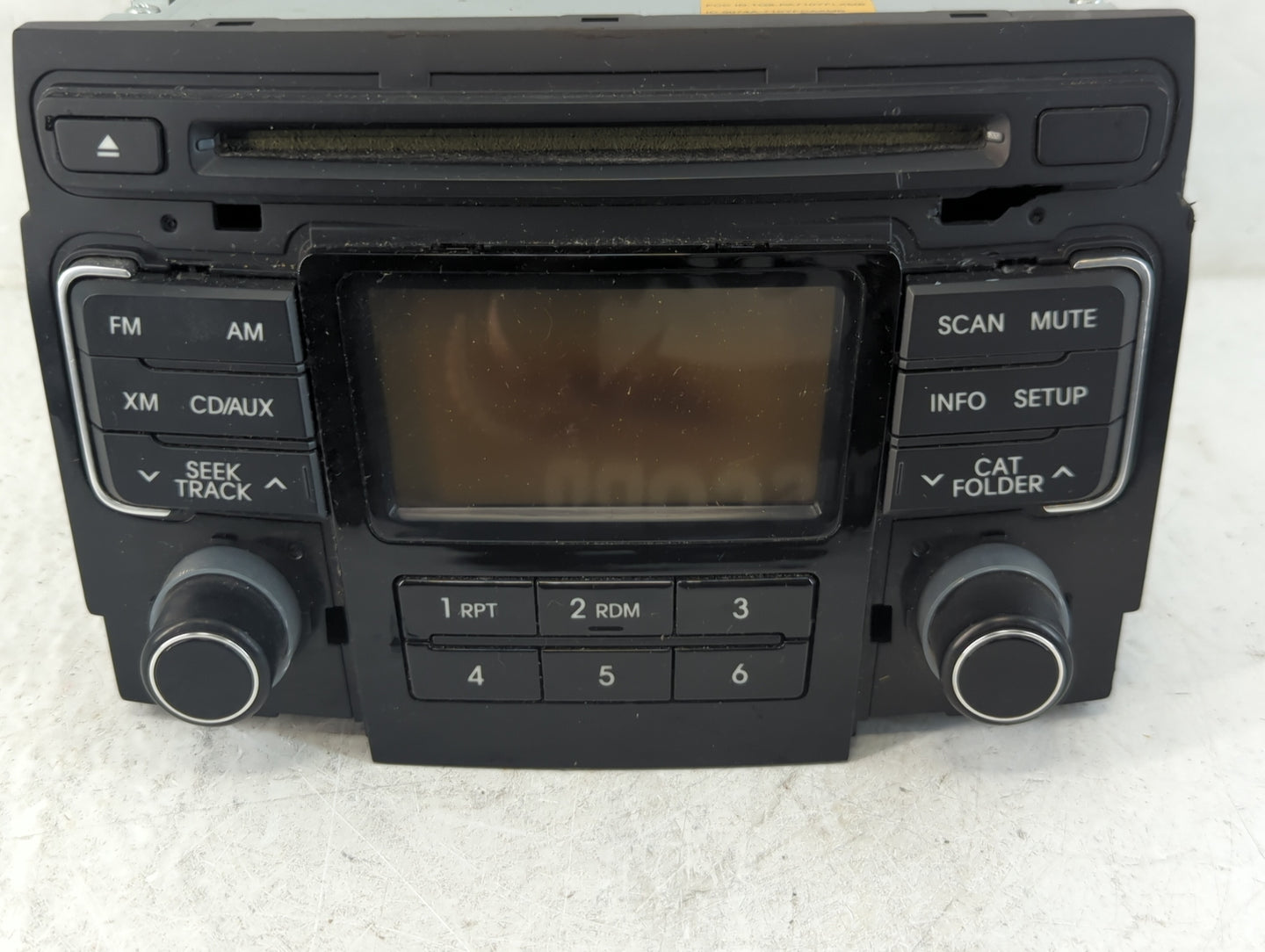 2011 Hyundai Sonata Radio AM FM Cd Player Receiver Replacement P/N:96180-3Q000 Fits OEM Used Auto Parts - Oemusedautoparts1.
