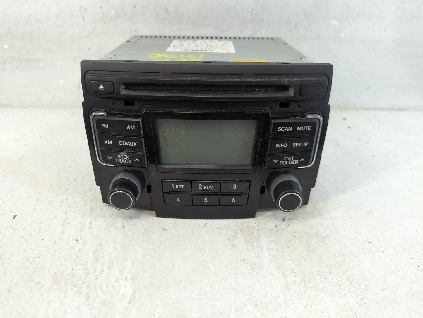 2011 Hyundai Sonata Radio AM FM Cd Player Receiver Replacement P/N:96180-3Q000 Fits OEM Used Auto Parts - Oemusedautoparts1.