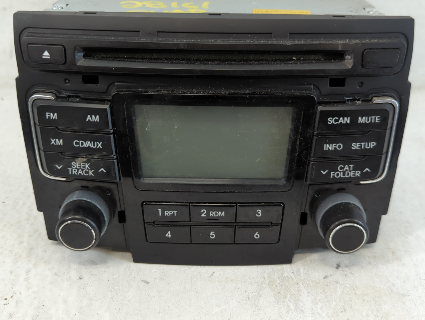 2011 Hyundai Sonata Radio AM FM Cd Player Receiver Replacement P/N:96180-3Q000 Fits OEM Used Auto Parts - Oemusedautoparts1.