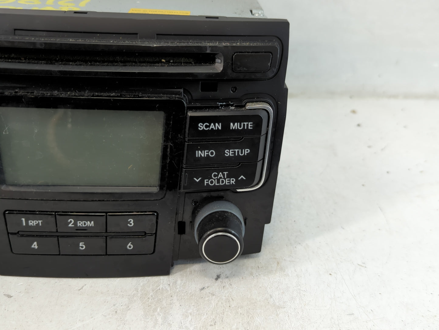 2011 Hyundai Sonata Radio AM FM Cd Player Receiver Replacement P/N:96180-3Q000 Fits OEM Used Auto Parts - Oemusedautoparts1.