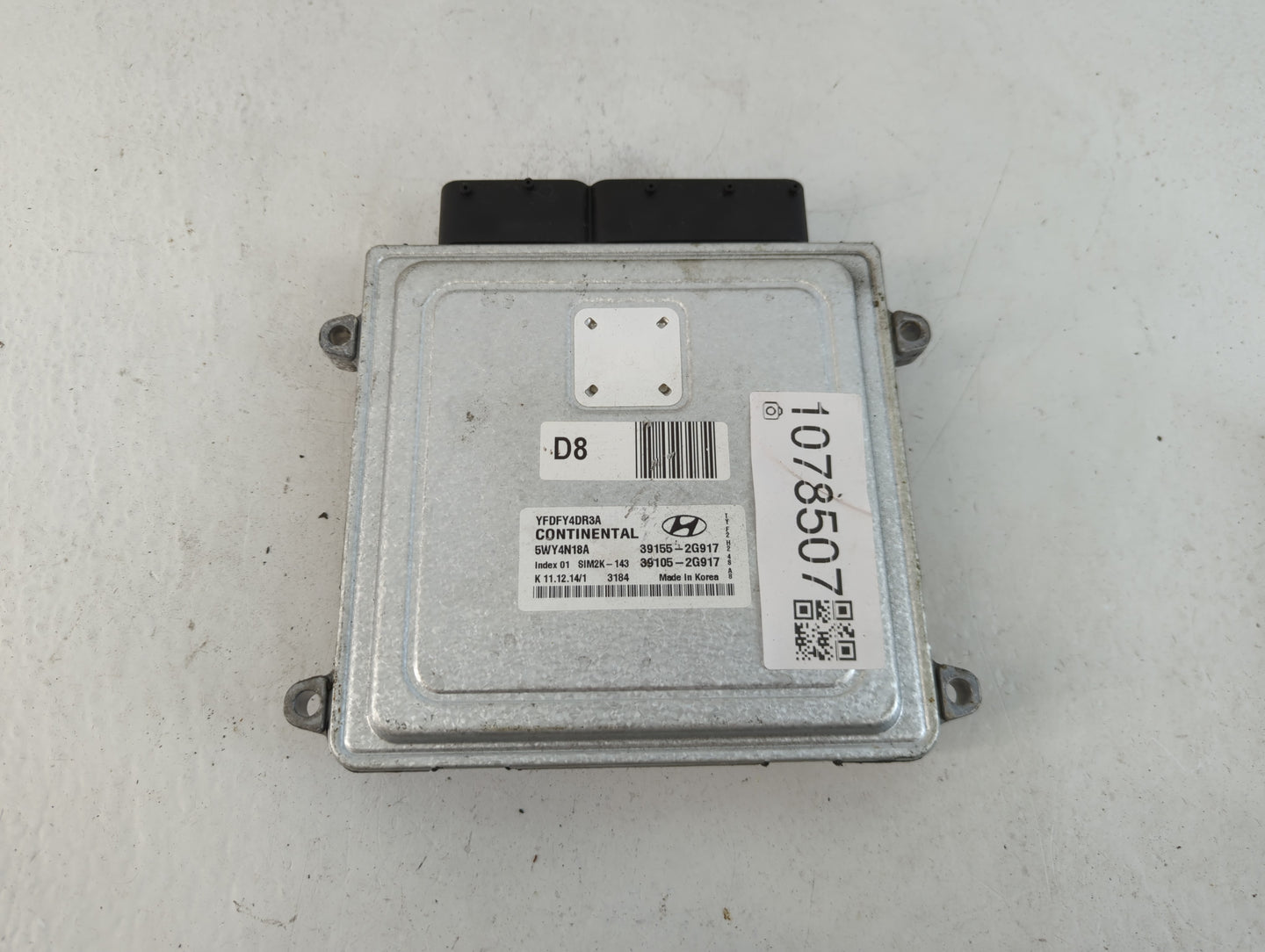 2011-2012 Hyundai Sonata PCM Engine Control Computer ECU ECM PCU OEM P/N:39105-2G917 39155-2G917 Fits Fits 2011 2012 OEM Use