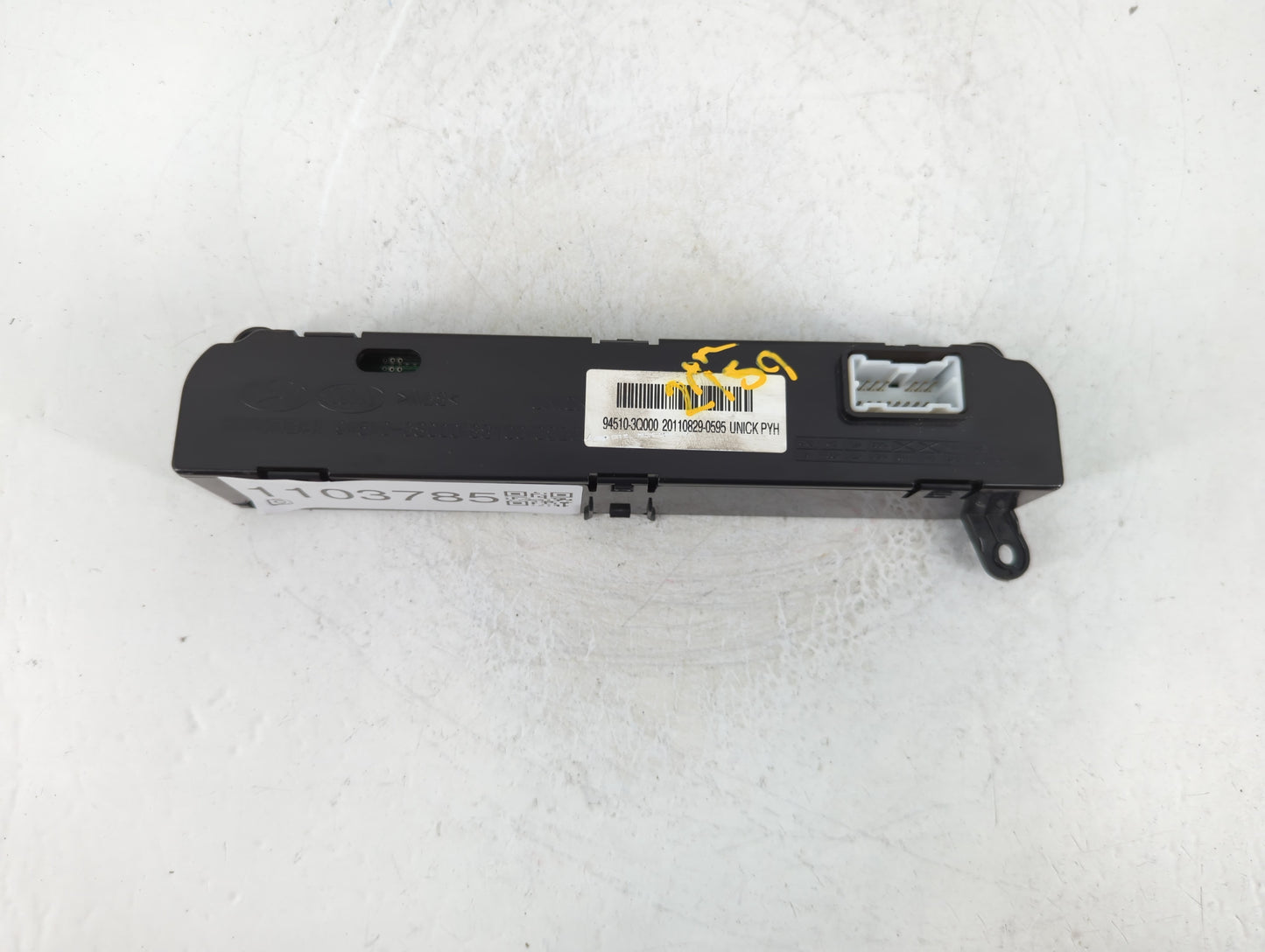 2011 Hyundai Sonata Digitial Dash Clock P/N:94510-3Q000 Fits OEM Used Auto Parts - Oemusedautoparts1.com