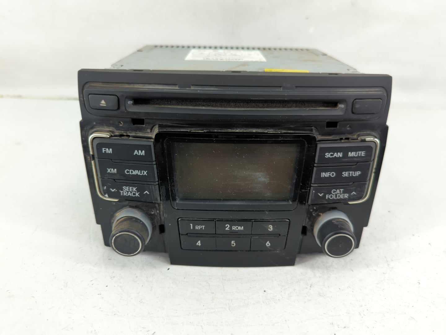 2011 Hyundai Sonata Radio AM FM Cd Player Receiver Replacement P/N:96180-3Q000 Fits OEM Used Auto Parts - Oemusedautoparts1.