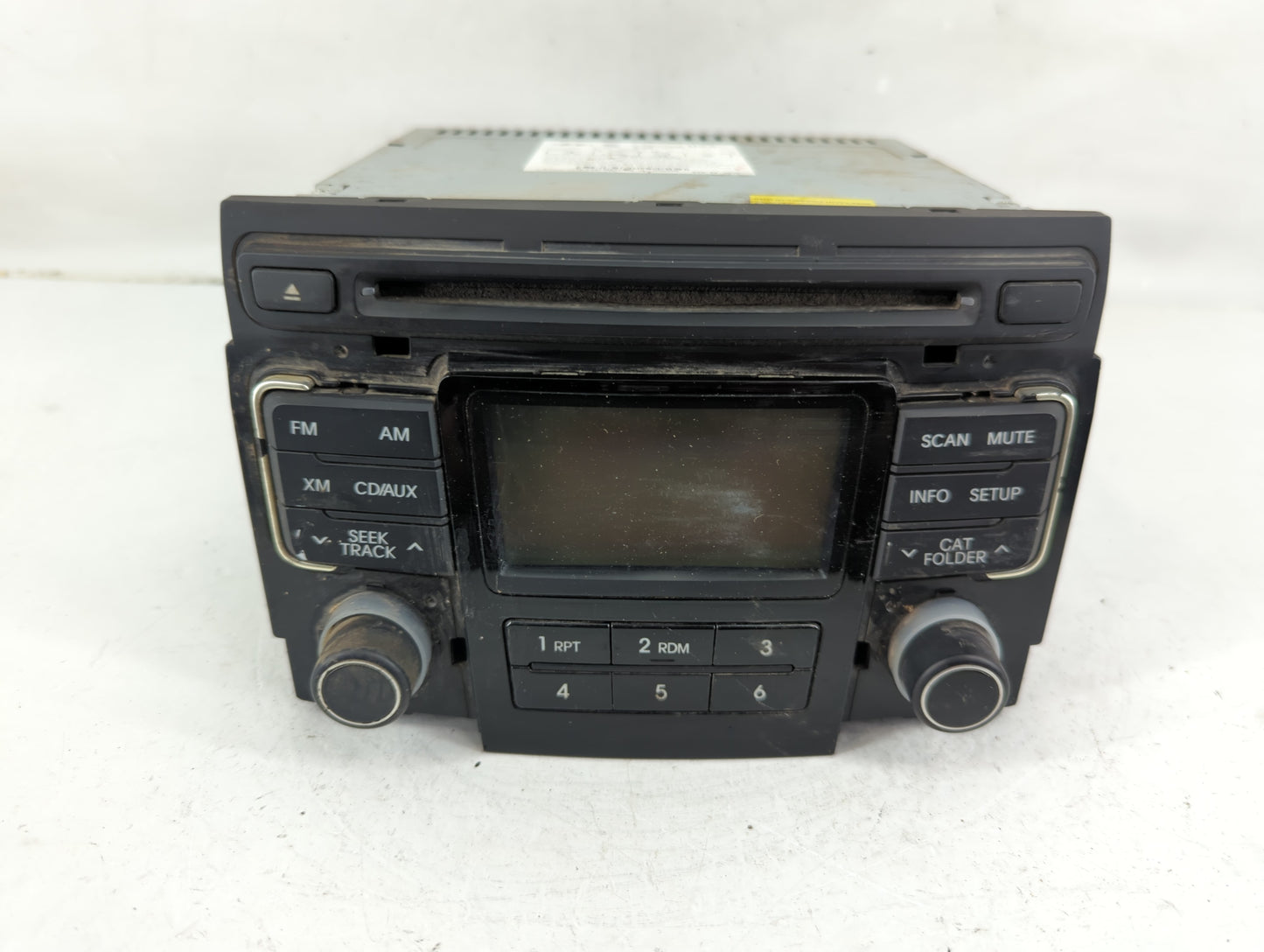 2011 Hyundai Sonata Radio AM FM Cd Player Receiver Replacement P/N:96180-3Q000 Fits OEM Used Auto Parts - Oemusedautoparts1.
