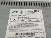 2011 Hyundai Sonata Radio AM FM Cd Player Receiver Replacement P/N:96180-3Q000 Fits OEM Used Auto Parts - Oemusedautoparts1.