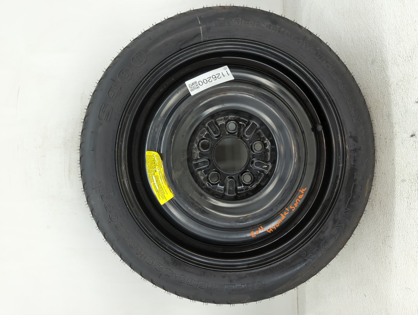 2006-2017 Hyundai Sonata Spare Donut Tire Wheel Rim Oem - Oemusedautoparts1.com
