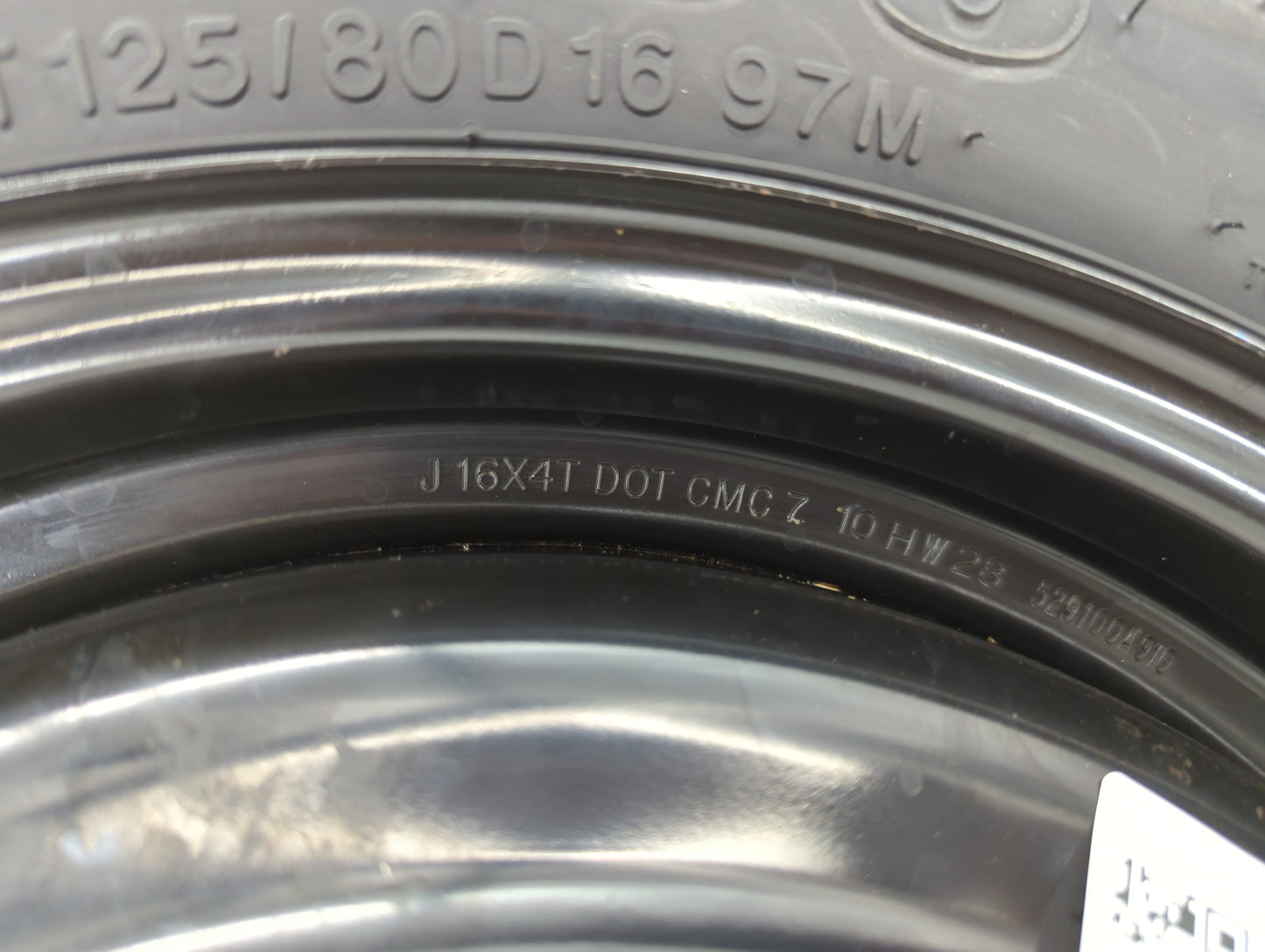 2006-2017 Hyundai Sonata Spare Donut Tire Wheel Rim Oem - Oemusedautoparts1.com