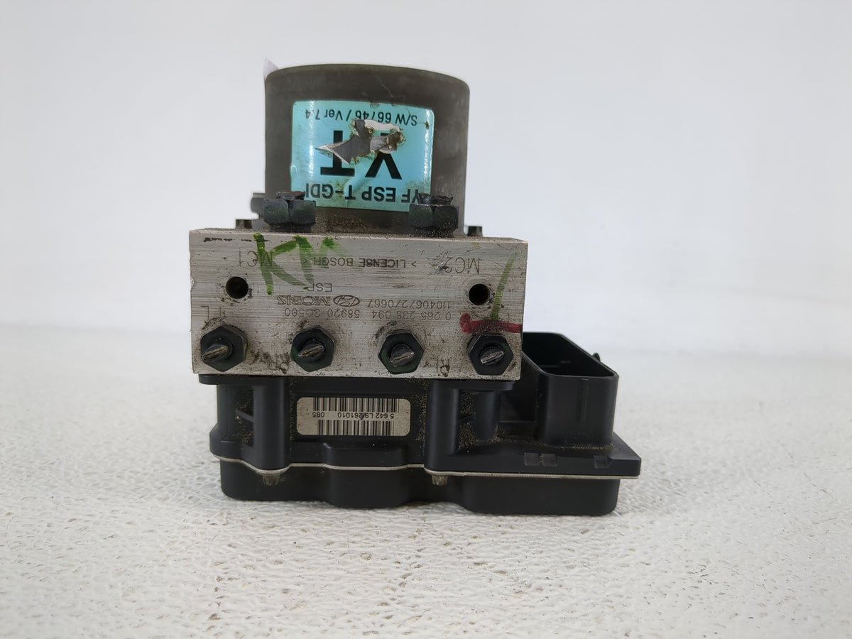 2011-2013 Hyundai Sonata Anti-Lock Brake ABS Pump Module Actuator OEM P/N:58920-3Q500 5 642 L9 Fits Fits 2011 2012 2013 OEM 