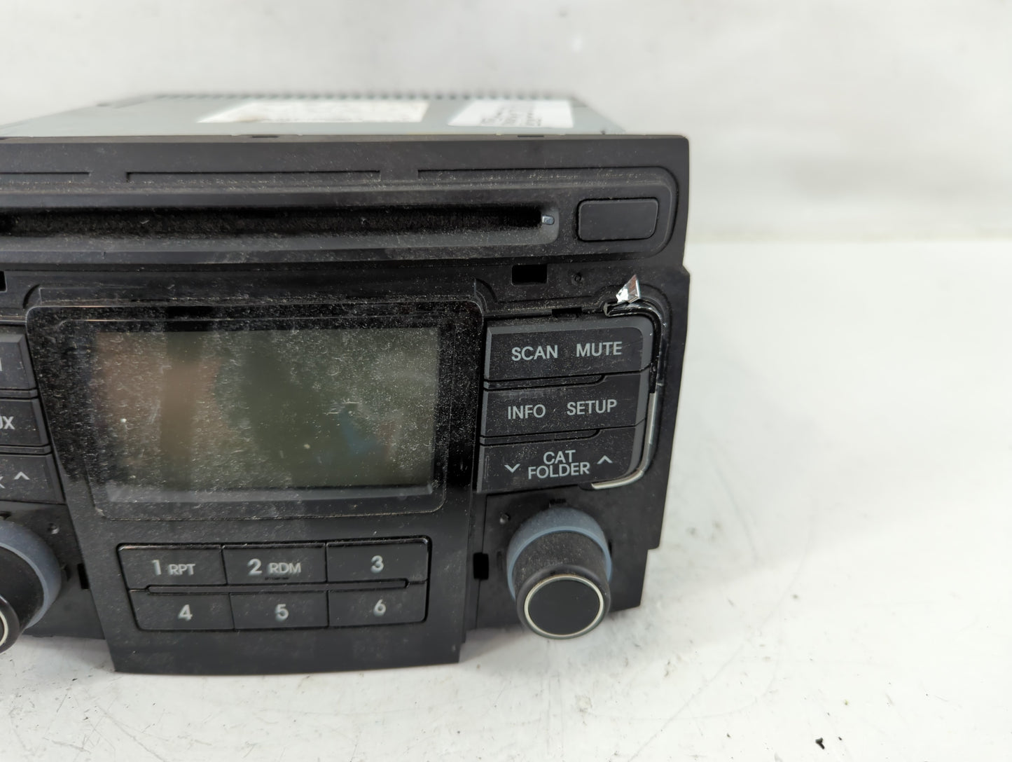 2011 Hyundai Sonata Radio AM FM Cd Player Receiver Replacement P/N:96180-3Q001 Fits OEM Used Auto Parts - Oemusedautoparts1.