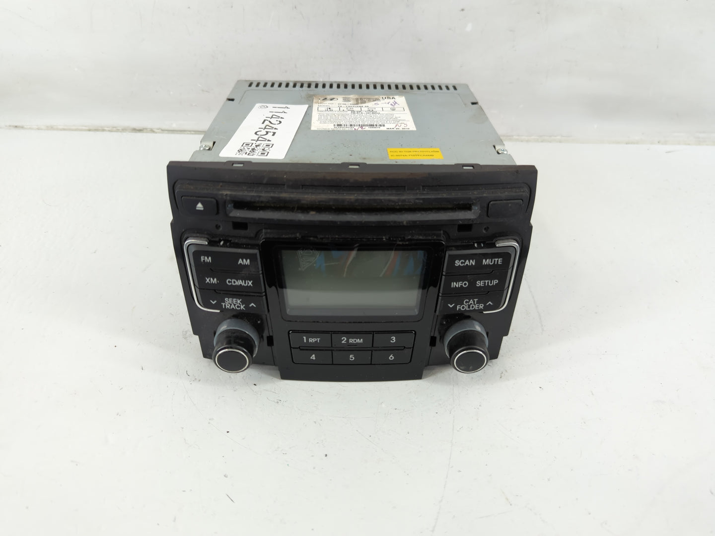 2011 Hyundai Sonata Radio AM FM Cd Player Receiver Replacement P/N:96180-3Q000 Fits OEM Used Auto Parts - Oemusedautoparts1.
