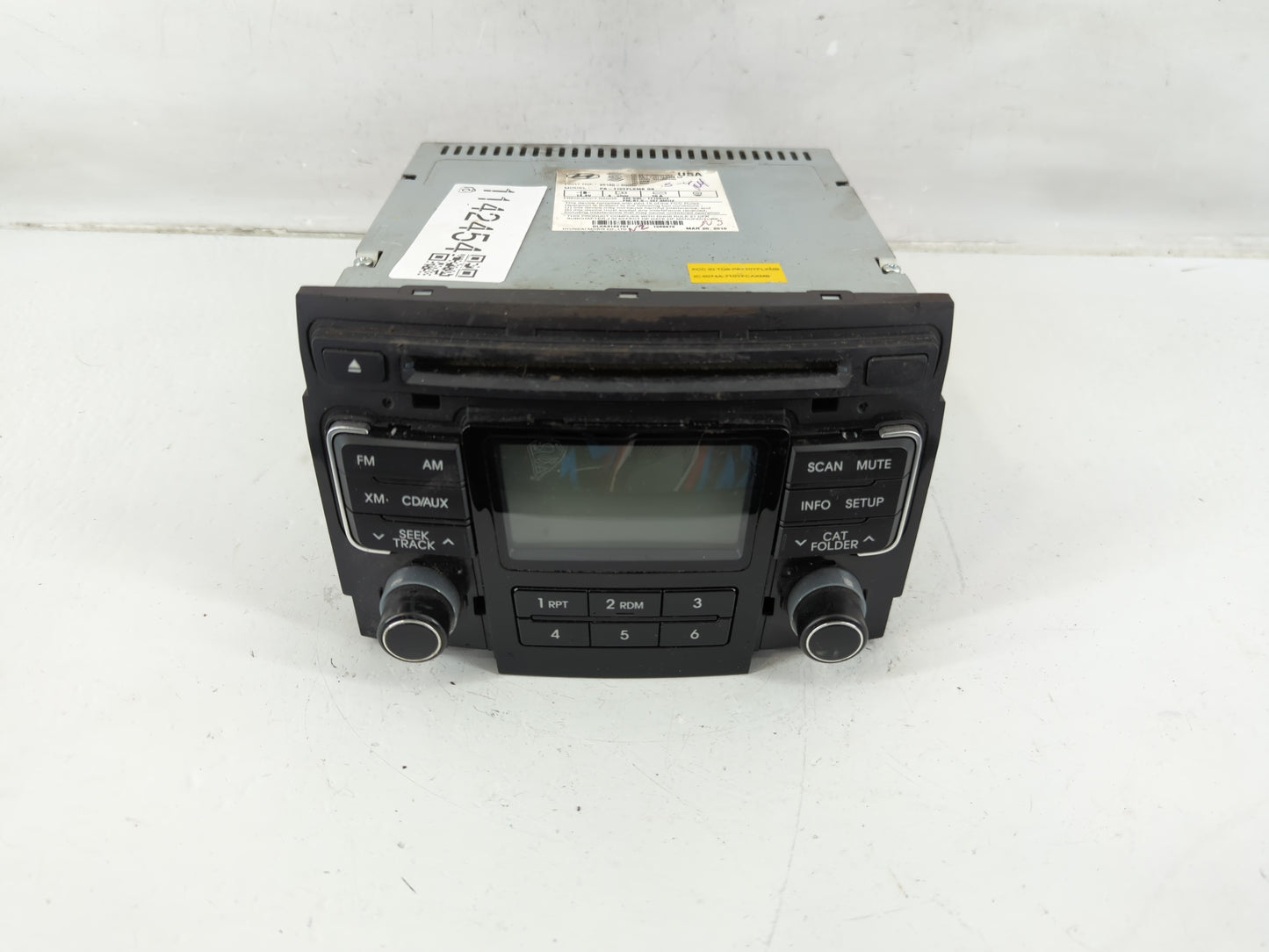 2011 Hyundai Sonata Radio AM FM Cd Player Receiver Replacement P/N:96180-3Q000 Fits OEM Used Auto Parts - Oemusedautoparts1.