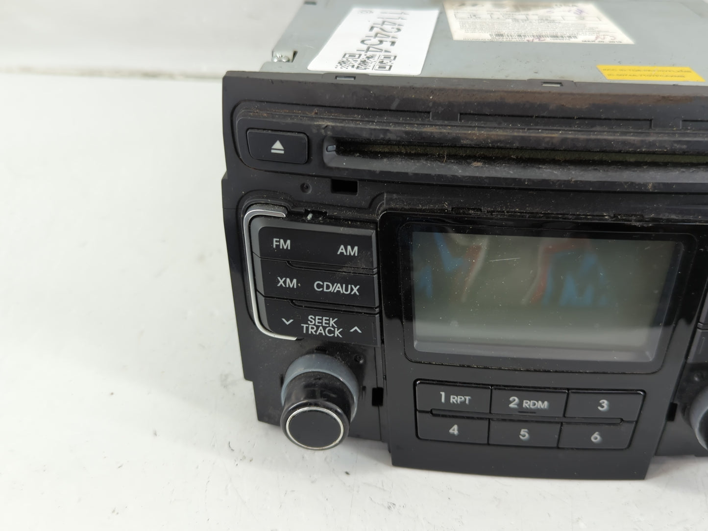 2011 Hyundai Sonata Radio AM FM Cd Player Receiver Replacement P/N:96180-3Q000 Fits OEM Used Auto Parts - Oemusedautoparts1.