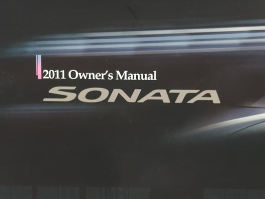 2011 Hyundai Sonata Owners Manual Book Guide P/N:A3SO-EU06G OEM Used Auto Parts