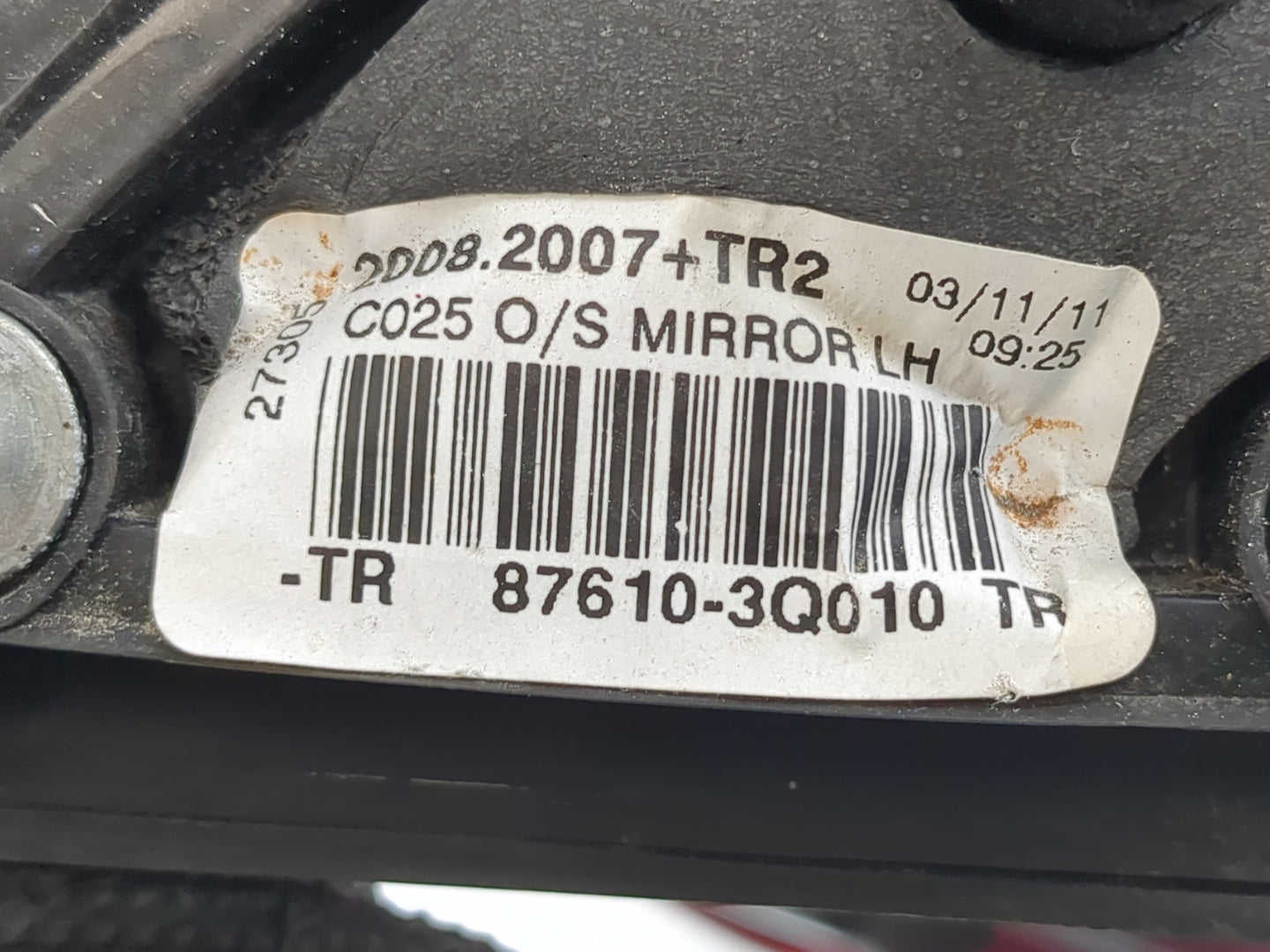 2011-2014 Hyundai Sonata Driver Side View Mirror - Left Door Mirror OEM Used - Oemusedautoparts1.com
